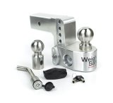 Weigh Safe 4in Drop Hitch w/Built-in Scale & 2.5in Shank (10K/18.5K GTWR) w/WS05 - Aluminum thumbnail 2