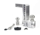 Weigh Safe 8in Drop Hitch w/Built-in Scale & 2in Shank (10K/12.5K GTWR) w/WS05 - Aluminum thumbnail 3