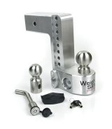 Weigh Safe 8in Drop Hitch w/Built-in Scale & 3in Shank (10K/21K GTWR) w/WS05 - Aluminum thumbnail 2