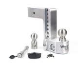 Weigh Safe 8in Drop Hitch w/Built-in Scale & 3in Shank (10K/21K GTWR) w/WS05 - Aluminum thumbnail 3