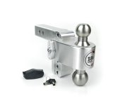 Weigh Safe 180 Hitch 4in Drop Hitch & 2.5in Shank (10K/18.5K GTWR) - Aluminum thumbnail 1