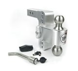 Weigh Safe 180 Hitch 6in Drop Hitch & 2in Shank (10K/12.5K GTWR) w/WS05 - Aluminum thumbnail 1