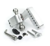 Weigh Safe 180 Hitch 6in Drop Hitch & 2.5in Shank (10K/18.5K GTWR) w/WS05 - Aluminum thumbnail 1
