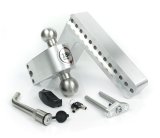 Weigh Safe 180 Hitch 10in Drop Hitch & 3in Shank (10K/21K GTWR) w/WS05 - Aluminum thumbnail 1
