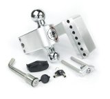 Weigh Safe 180 Hitch 4in Drop Hitch & 2in Shank (10K/12.5K GTWR) w/WS05 - Aluminum thumbnail 1