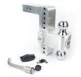 Weigh Safe 180 Hitch 8in Drop Hitch & 2in Shank (10K/12.5K GTWR) w/WS05 - Aluminum thumbnail 1