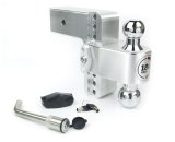 Weigh Safe 180 Hitch 6in Drop Hitch & 3in Shank (10K/21K GTWR) w/WS05 - Aluminum thumbnail 2