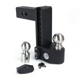 Weigh Safe 8in Drop Hitch w/Built-in Scale & 2.5in Shank (10K/22K GTWR) - Steel thumbnail 1