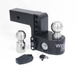 Weigh Safe 4in Drop Hitch w/Built-in Scale & 2.5in Shank (8K/18.5K GTWR) w/WS05 - Black Cerakote thumbnail 1
