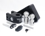 Weigh Safe 4in Drop Hitch w/Built-in Scale & 2.5in Shank (8K/18.5K GTWR) w/WS05 - Black Cerakote thumbnail 2