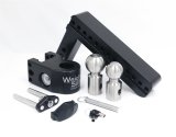 Weigh Safe 10in Drop Hitch w/Built-in Scale & 2in Shank (8K/12.5K GTWR) w/WS05 - Black Cerakote thumbnail 1