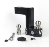 Weigh Safe 8in Drop Hitch w/Built-in Scale & 3in Shank (8K/21K GTWR) w/WS05 - Black Cerakote thumbnail 1