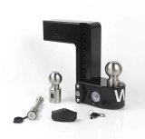 Weigh Safe 8in Drop Hitch w/Built-in Scale & 3in Shank (8K/21K GTWR) w/WS05 - Black Cerakote thumbnail 2