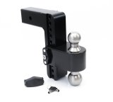 Weigh Safe 180 Hitch 8in Drop Hitch & 2.5in Shank (10K/18.5K GTWR) w/WS05 - Black Cerakote thumbnail 1