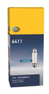 Hella Universal Clear 12V 10W 10x41mm T3.25 Bulb thumbnail 4