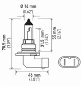 Hella 9006 12V 55W Halogen Bulb thumbnail 6