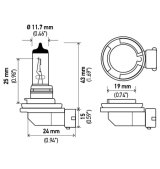 Hella Optilux XB Extreme Type H11 12V 80W Blue Bulbs - Pair thumbnail 3