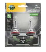 Hella H11 12V 55W PGJ19-2 T4 +50 Performance Halogen Bulb - Pair thumbnail 5