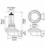 Hella H11 12V 55W PGJ19-2 HP2.0 Performance Halogen Bulb - Pair thumbnail 4