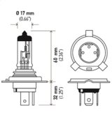 Hella Halogen H4 12V 60/55W Bulb thumbnail 6