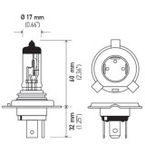 Hella Halogen H4 12V 60/55W Bulb thumbnail 7