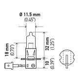 Hella BULB H3 12V 130W PK22s T3.25 thumbnail 7