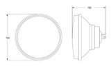 Hella Vision Plus 5-3/4in Round Conversion H4 Headlamp High/Low Beam - Single Lamp thumbnail 4