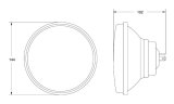 Hella Vision Plus 5-3/4in Round Conversion H4 Headlamp High/Low Beam - Single Lamp thumbnail 5