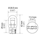 Hella Bulb 7443 12V 21/5W W3X16q T6.5 thumbnail 8