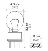 Hella Bulb 3157 12V 27/7W W2.5x16q S8 thumbnail 7