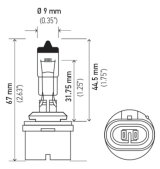 Hella Bulb 880 12V 27W PG13 T3.25 thumbnail 9