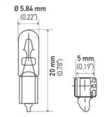 Hella Bulb 2721 12V 1.2W W2x4.6d T1.5 thumbnail 8