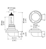 Hella Bulb H8 12V 35W PGJ19-1 T4 thumbnail 8