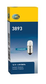 Hella Bulb 3893 12V 4W BA9s T2.75 thumbnail 6