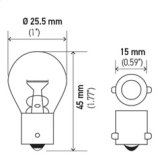 Hella Bulb 7506 12V 21W BA15s S8 thumbnail 9