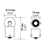 Hella Bulb 67 12V 8W 4CP BA15s G6 thumbnail 6