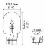 Hella Bulb 2821 12V 3W W2.1x9.5d T3.25 E1 SB thumbnail 5