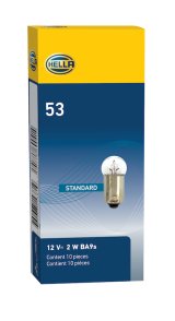 Hella Bulb 53 12V 2W 1CP BA9s G3.5 thumbnail 5