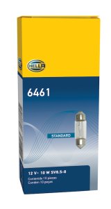 Hella Bulb 6461 12V 10W SV8.5-8 thumbnail 6