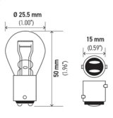 Hella Bulb 1034 12V 23/8W BAY15D S8 thumbnail 7