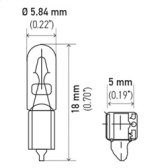 Hella Bulb 37 12V 1.3W W2X4.6d T1.75 (Min. Order QTY 10) thumbnail 7