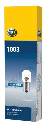 Hella Bulb 1003 12V 12W BA15s B6 thumbnail 5