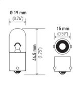 Hella Bulb 1003 12V 12W BA15s B6 thumbnail 7