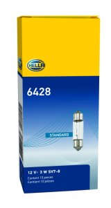 Hella Bulb 6428 12V 3W SV7-8 T2.25 8x28mm thumbnail 9