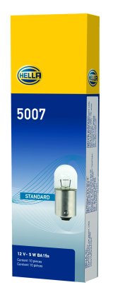 Hella Bulb 5007 12V 5W BA15s B6 thumbnail 4