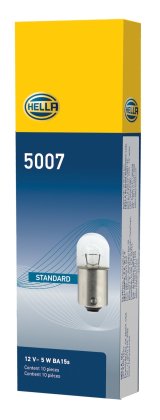Hella Bulb 5007 12V 5W BA15s B6 thumbnail 5