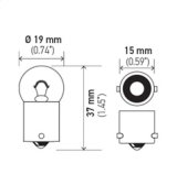 Hella Bulb 5007 12V 5W BA15s B6 thumbnail 7