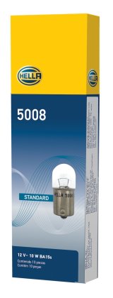 Hella Bulb 5008 12V 10W BA15s B6 thumbnail 5