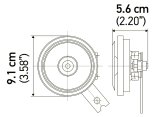 Hella Horn Kit Bx Blk Disc 92Mm 24V Univ thumbnail 6