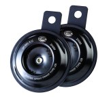 Hella Horn Kit Bx Blk Disc Mcycle 12V Univ thumbnail 1